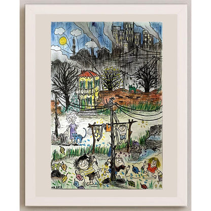 Makbule Biçer 29x21cm Orijinal Karikatür BOD05237