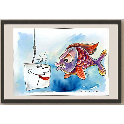 Wesam Khalil 29x21cm Orijinal Karikatür BOD05242