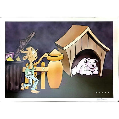 Wesam Khalil 29x21cm Orijinal Karikatür BOD05244