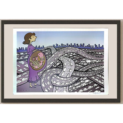 Wesam Khalil 29x21cm Orijinal Karikatür BOD05245
