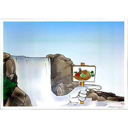 Wesam Khalil 29x21cm Orijinal Karikatür BOD05246