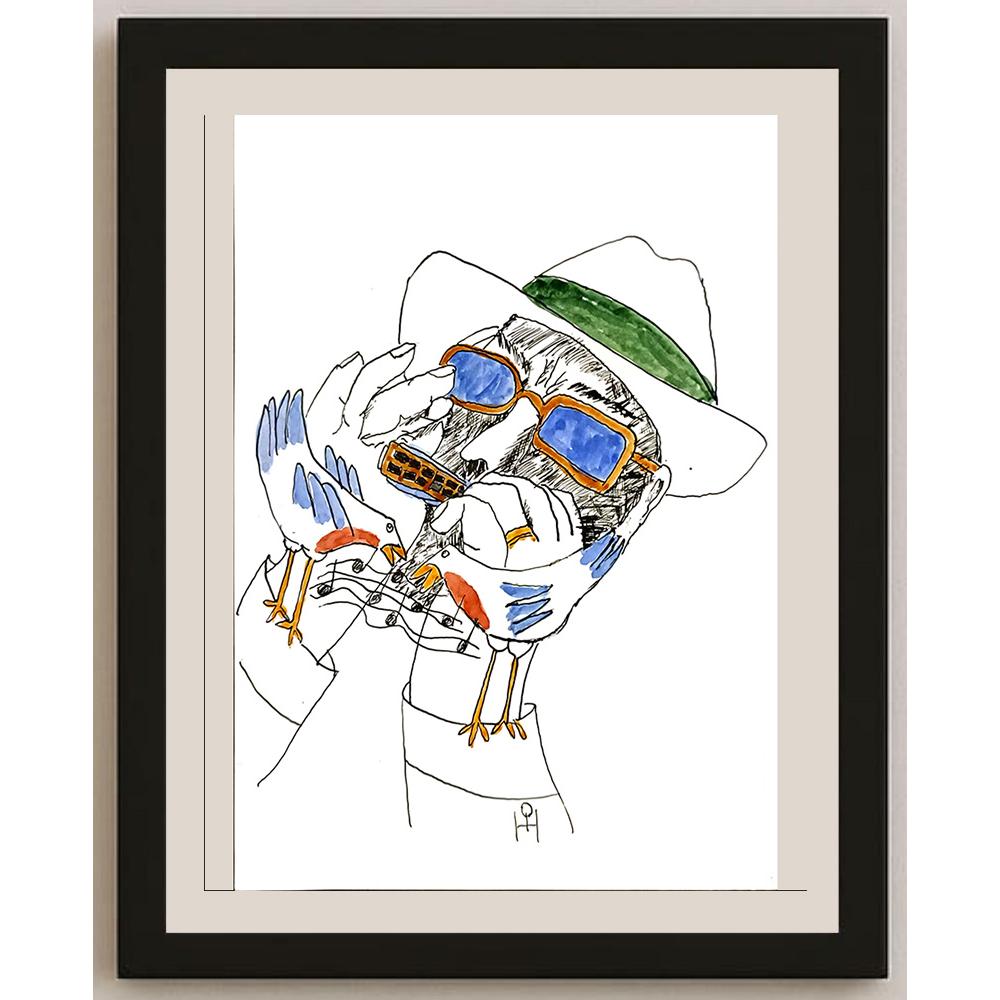 Heino Partanen 29x21cm Orijinal Karikatür BOD05250