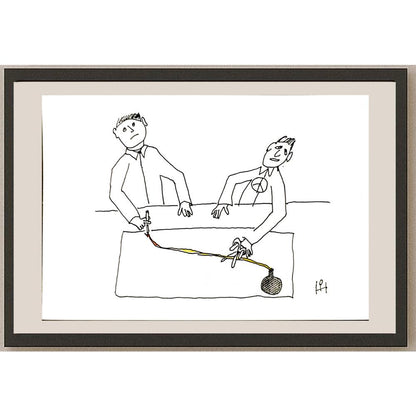 Heino Partanen 29x21cm Orijinal Karikatür BOD05251