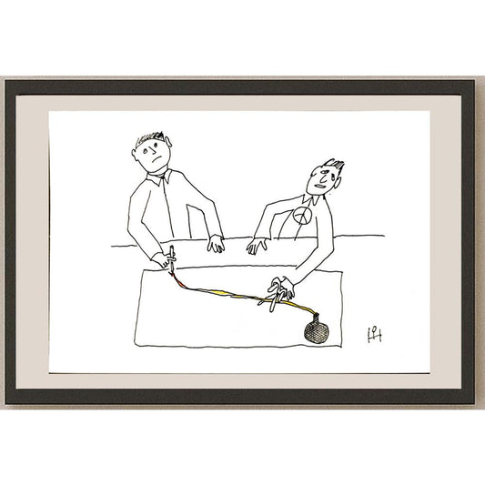 Heino Partanen 29x21cm Orijinal Karikatür BOD05251