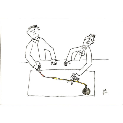 Heino Partanen 29x21cm Orijinal Karikatür BOD05251