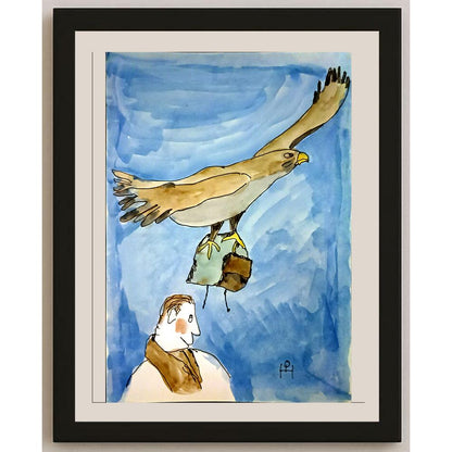 Heino Partanen 29x21cm Orijinal Karikatür BOD05252