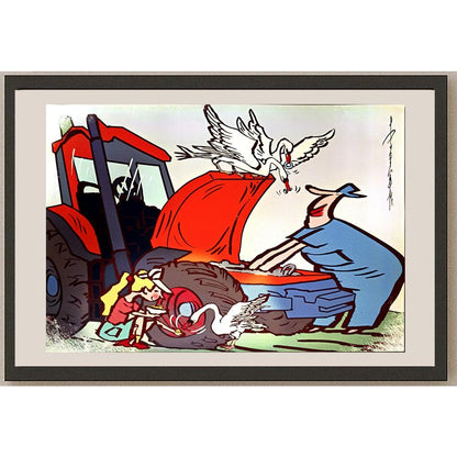 Li Kui Jun 29x21cm Orijinal Karikatür BOD05255