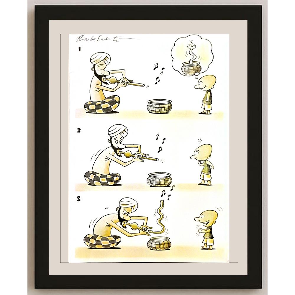 Bambang Sulistyo 29x21cm Orijinal Karikatür BOD05262