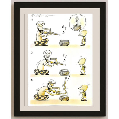 Bambang Sulistyo 29x21cm Orijinal Karikatür BOD05262