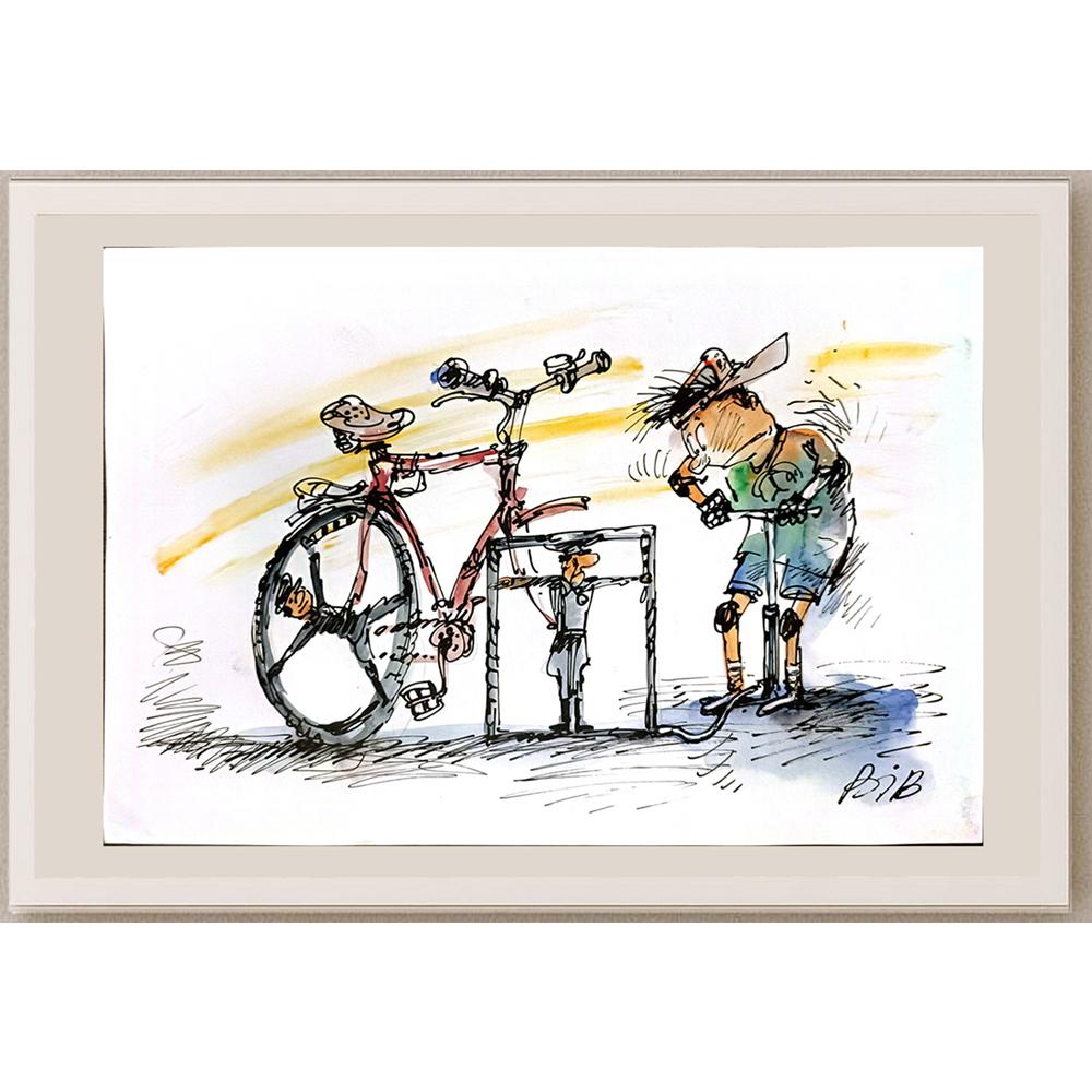 Viacheslav Bibishel 29x21cm Orijinal Karikatür BOD05264