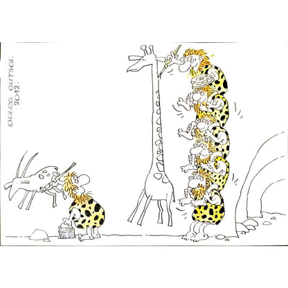 Oleg Goutsol 29x21cm Orijinal Karikatür BOD05280