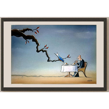 Musa Gümüş 29x21cm Orijinal Karikatür BOD05281
