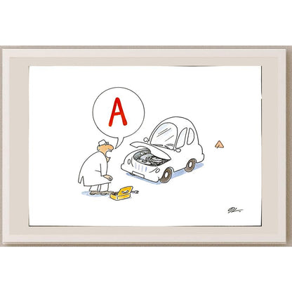 Ba Bilig 29x21cm Orijinal Karikatür BOD05286