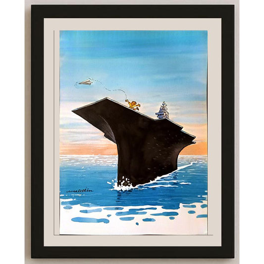 Cemalettin Güzeloğlu 29x21cm Orijinal Karikatür BOD05289