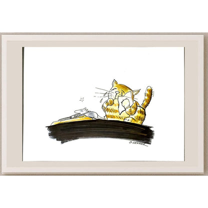 Luc Desheemaeker 29x21cm Orijinal Karikatür BOD05290
