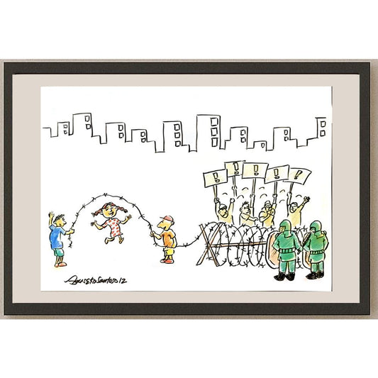 Agus Eko Santoso 29x21cm Orijinal Karikatür BOD05292