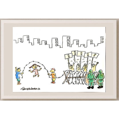 Agus Eko Santoso 29x21cm Orijinal Karikatür BOD05292