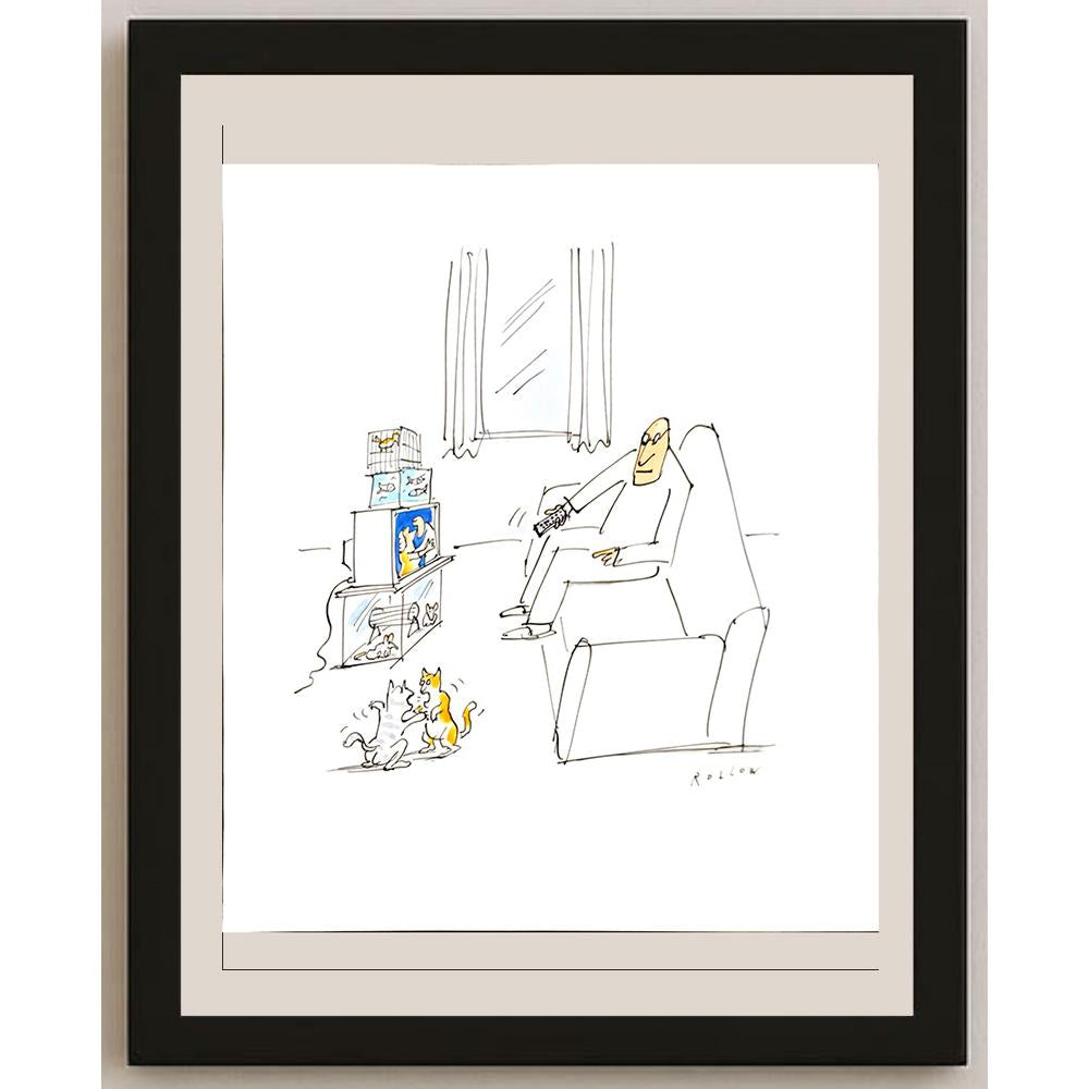 Werner Rollow 35x30cm Orijinal Karikatür BOD05296