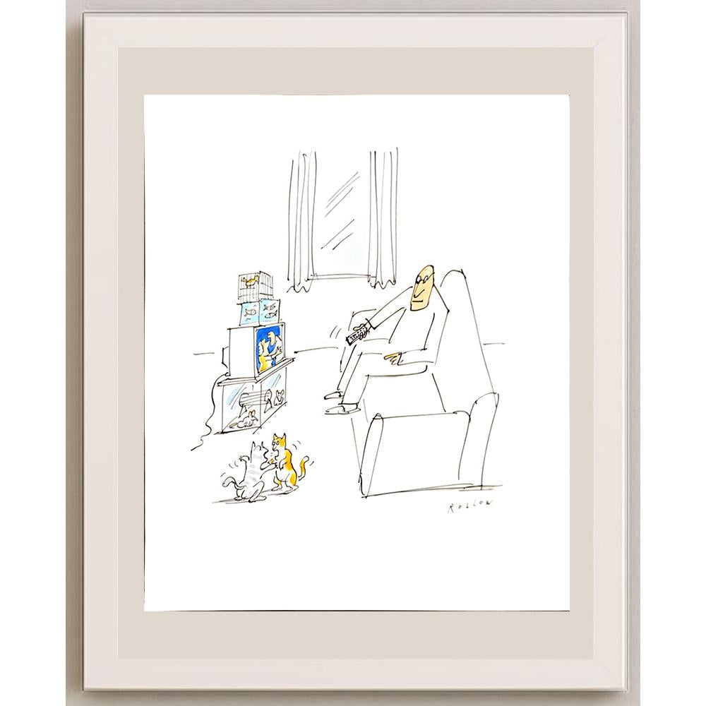 Werner Rollow 35x30cm Orijinal Karikatür BOD05296
