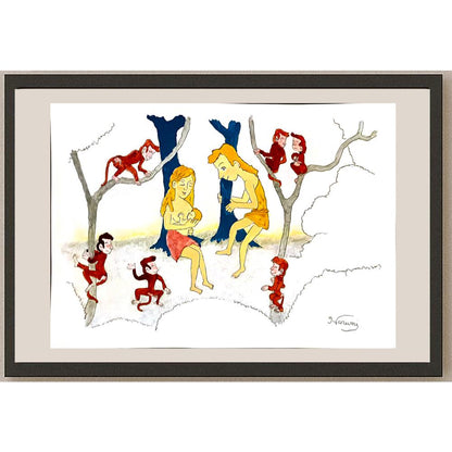 Harumi Imahase 29X21cm Orijinal Karikatür BOD05298