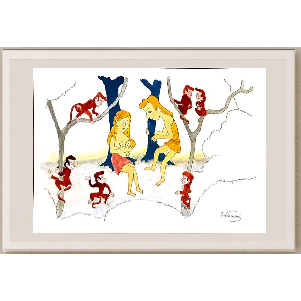 Harumi Imahase 29X21cm Orijinal Karikatür BOD05298