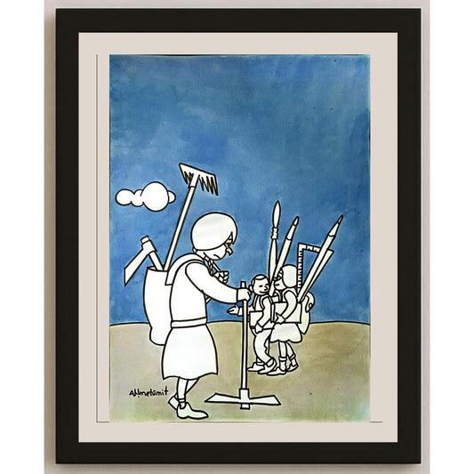 Ahmet Akkoca 35x25cm Orijinal Karikatür BOD05306