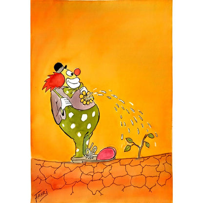 Fahri Evican 35x25cm Orijinal Karikatür BOD05307