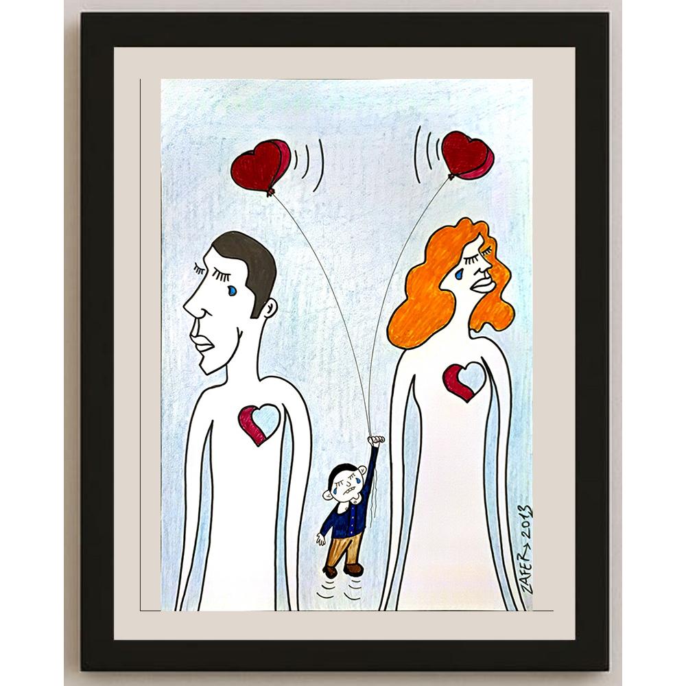Zafer Dilekçi 35x25cm Orijinal Karikatür BOD05308