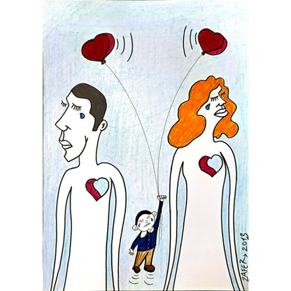 Zafer Dilekçi 35x25cm Orijinal Karikatür BOD05308