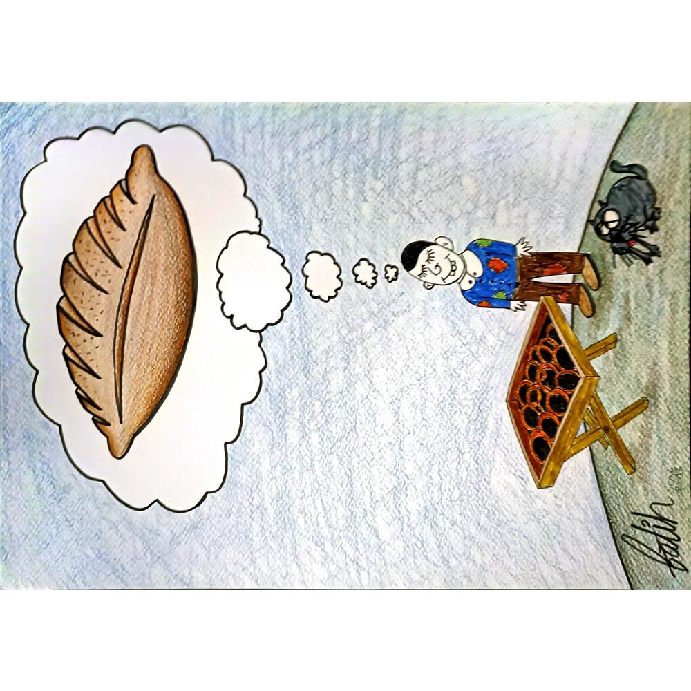 Fatih Dilekçi 35x25cm Orijinal Karikatür BOD05310