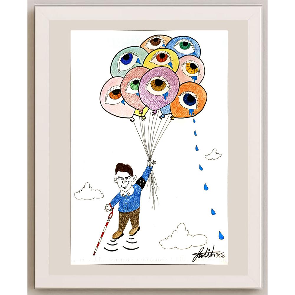 Fatih Dilekçi 35x25cm Orijinal Karikatür BOD05311