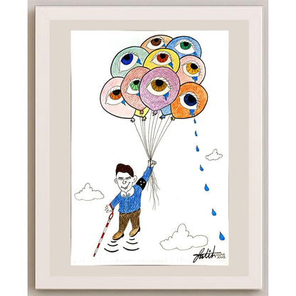 Fatih Dilekçi 35x25cm Orijinal Karikatür BOD05311