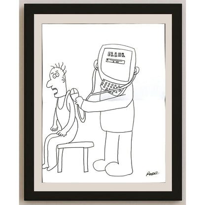 Paşa Uyguntüzer 43x30cm Orijinal Karikatür BOD05312
