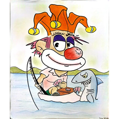 Tuna Bayuk 35x25cm Orijinal Karikatür BOD05314