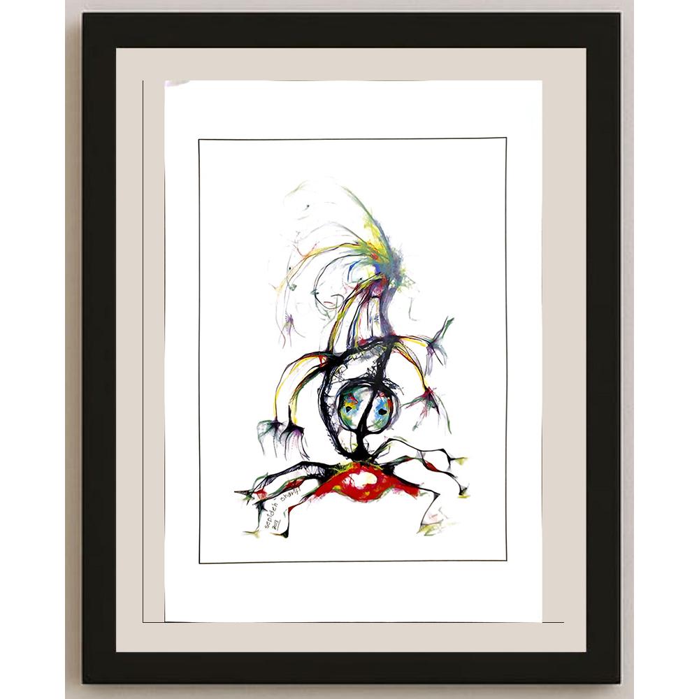 Sepideh Sharifi 43x30cm Orijinal Karikatür BOD05324