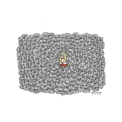 Emre Yılmaz 43x30cm Sponge Bob Orijinal Karikatür BOD05330