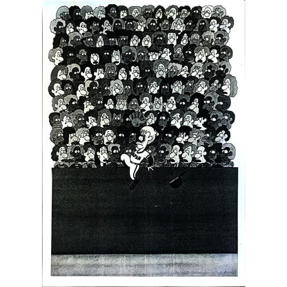 Hiroshi Kasamatsu 29x21cm Orijinal Karikatür BOD05337