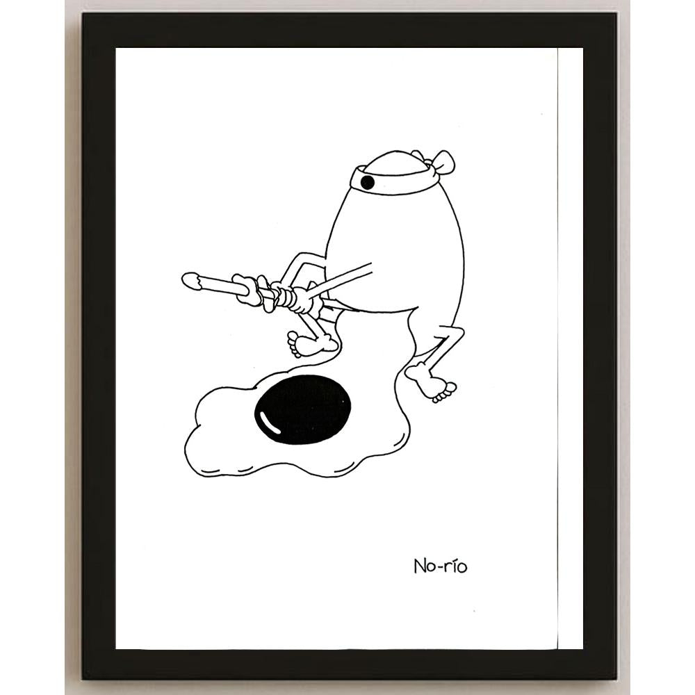 Norio Yamanoi 29x21cm Orijinal Karikatür BOD05339