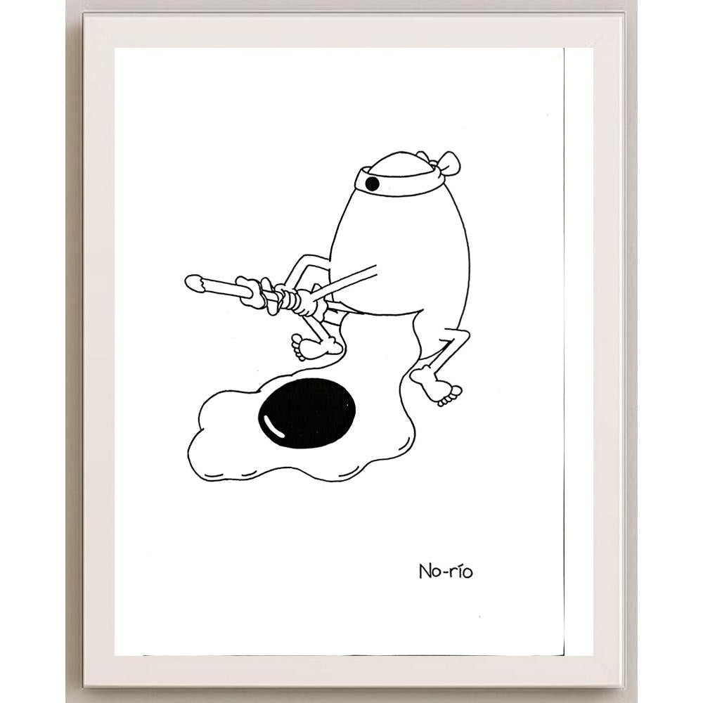 Norio Yamanoi 29x21cm Orijinal Karikatür BOD05339