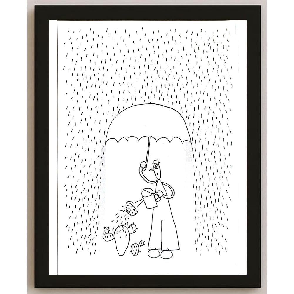 Minoru Tanaka 29x21cm Orijinal Karikatür BOD05340