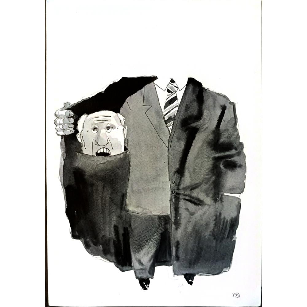 Boris Khenkin 29x21cm Orijinal Karikatür BOD05342