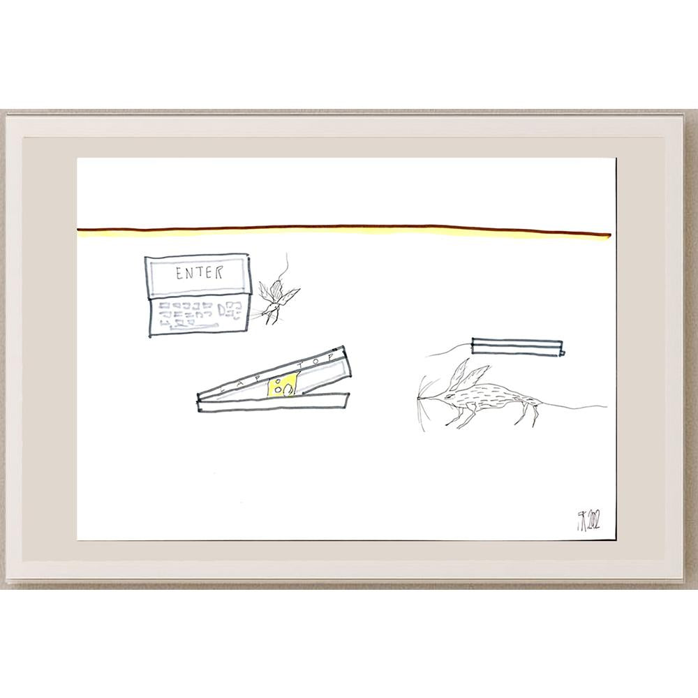 Fedor Kritovak 29x21cm Orijinal Karikatür BOD05346