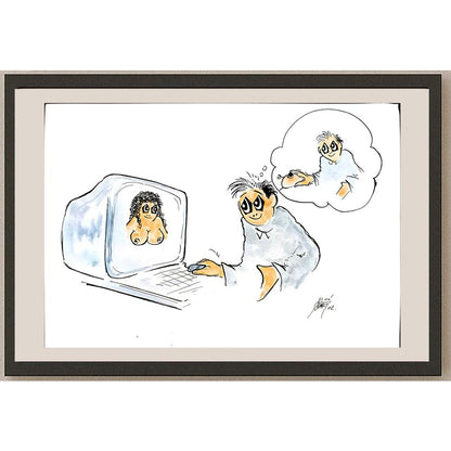 Petar Strinic 29x21cm Orijinal Karikatür BOD05349