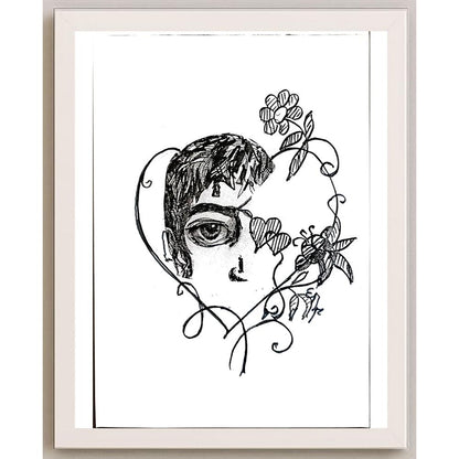 Elena Gutman 29x21cm Orijinal Karikatür BOD05353