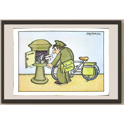Hong Shun Hai 29x21cm Orijinal Karikatür BOD05360