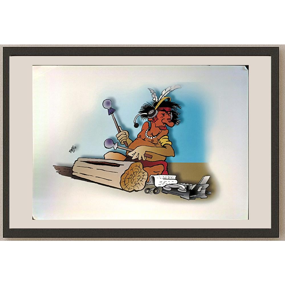 Nikola Otas 29x21cm Orijinal Karikatür BOD05362