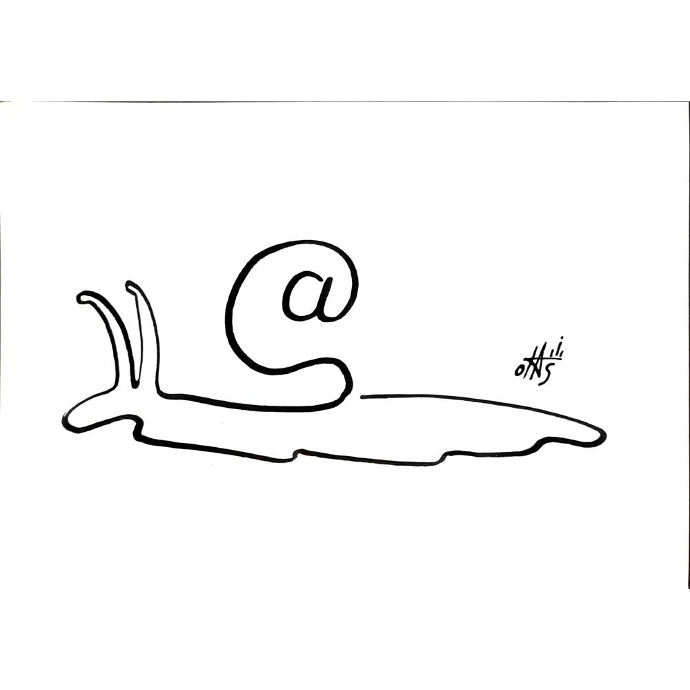 Nikola Otas 29x21cm Orijinal Karikatür BOD05363