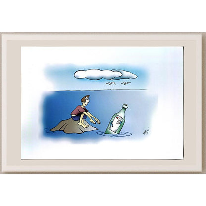 Nikola Otas 29x21cm Orijinal Karikatür BOD05364