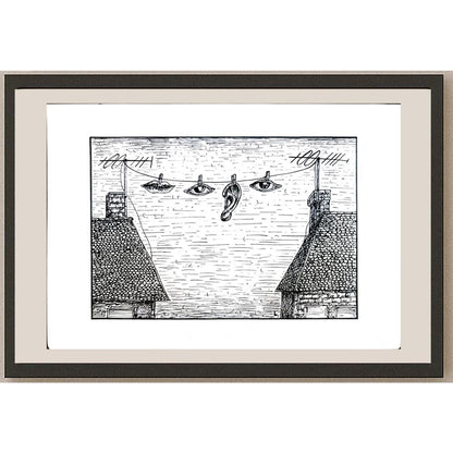 Dusan Ludwig 28x24cm Orijinal Karikatür BOD05366