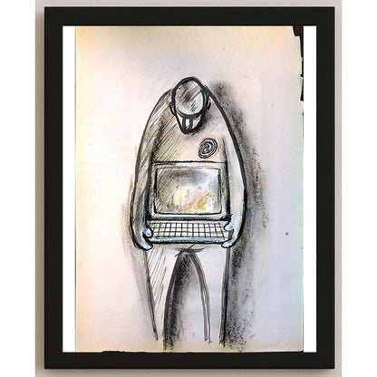Mehdi Divandari 29x21cm Orijinal Karikatür BOD05368